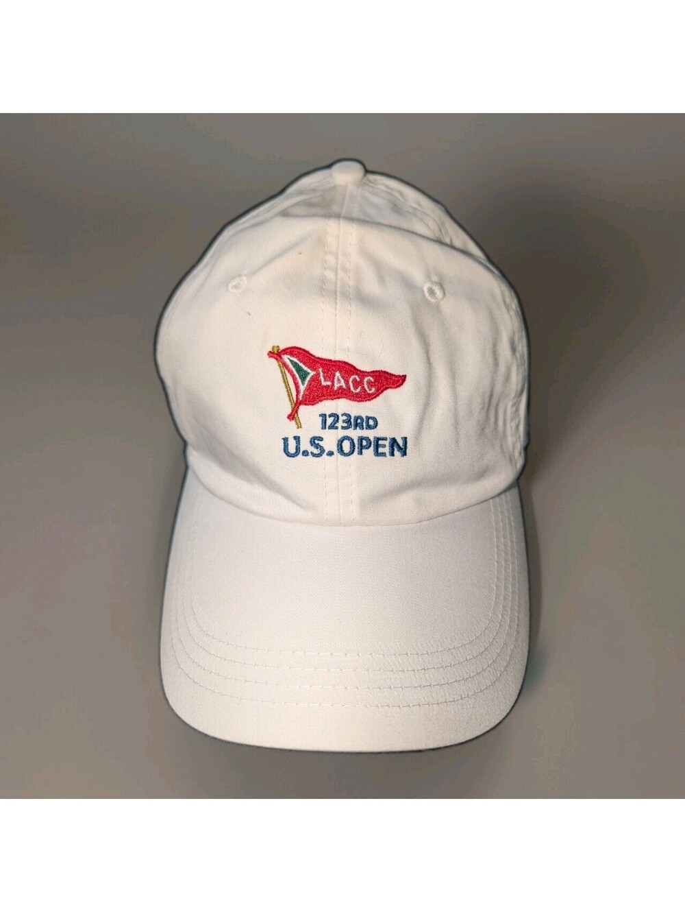 123rd US Open Los Angeles Country Club LACC Golf Hat Cap White USGA Member Ahead